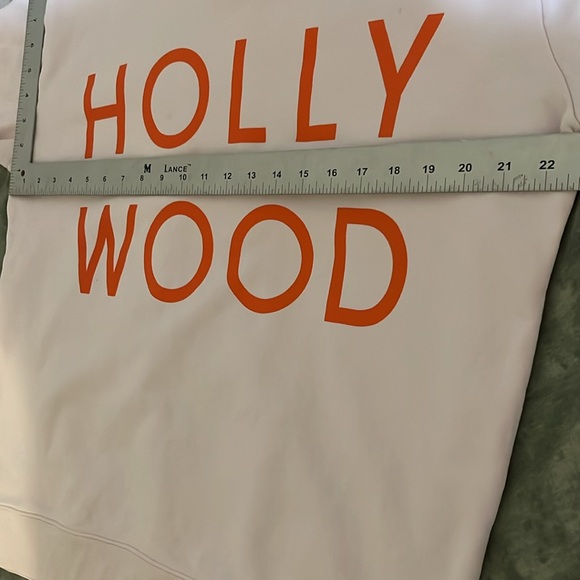 Hollywood by JCREW Sweatshirt L Pink with Orange letters - Picture 8 of 14
